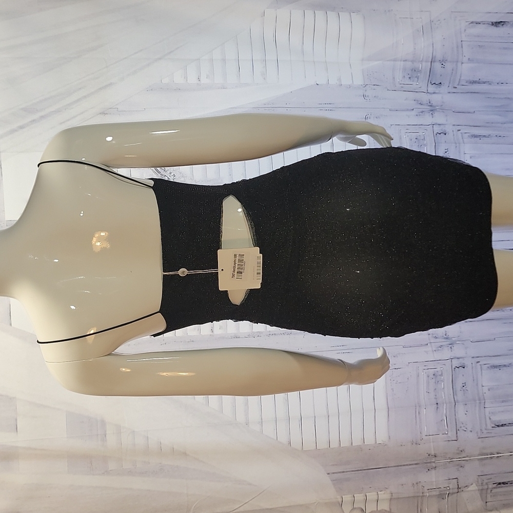 NOUGHTS AND CROSSES DRESS BLACK AND BLUE - Picture 3 of 6